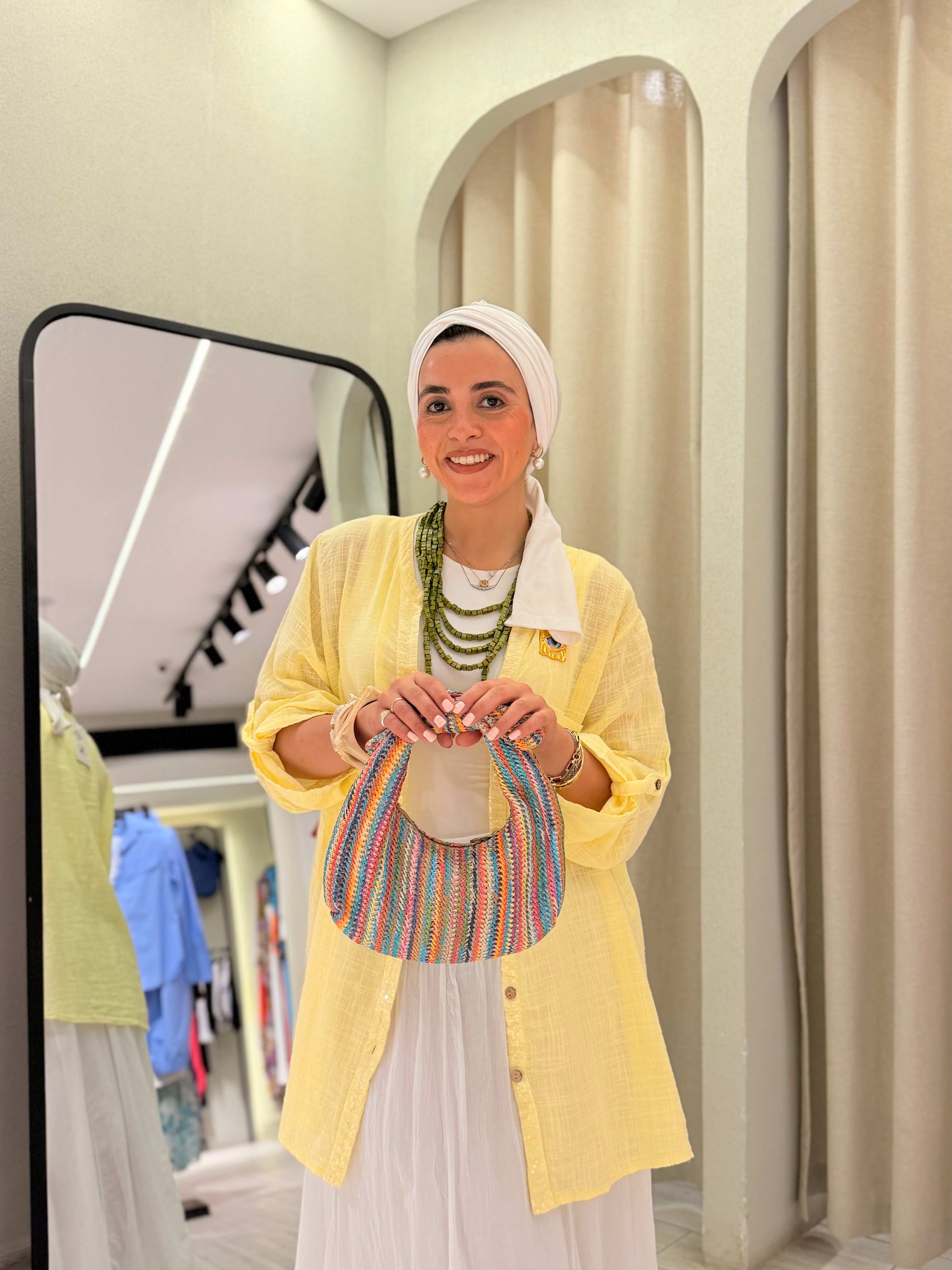 Oversized Textured Shirt – Butter Yellow