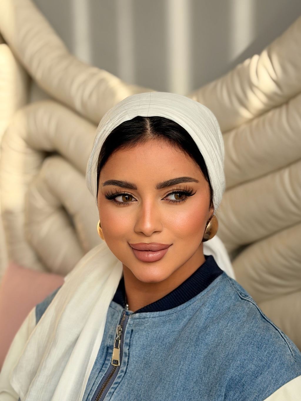 Linen Turban — Off White