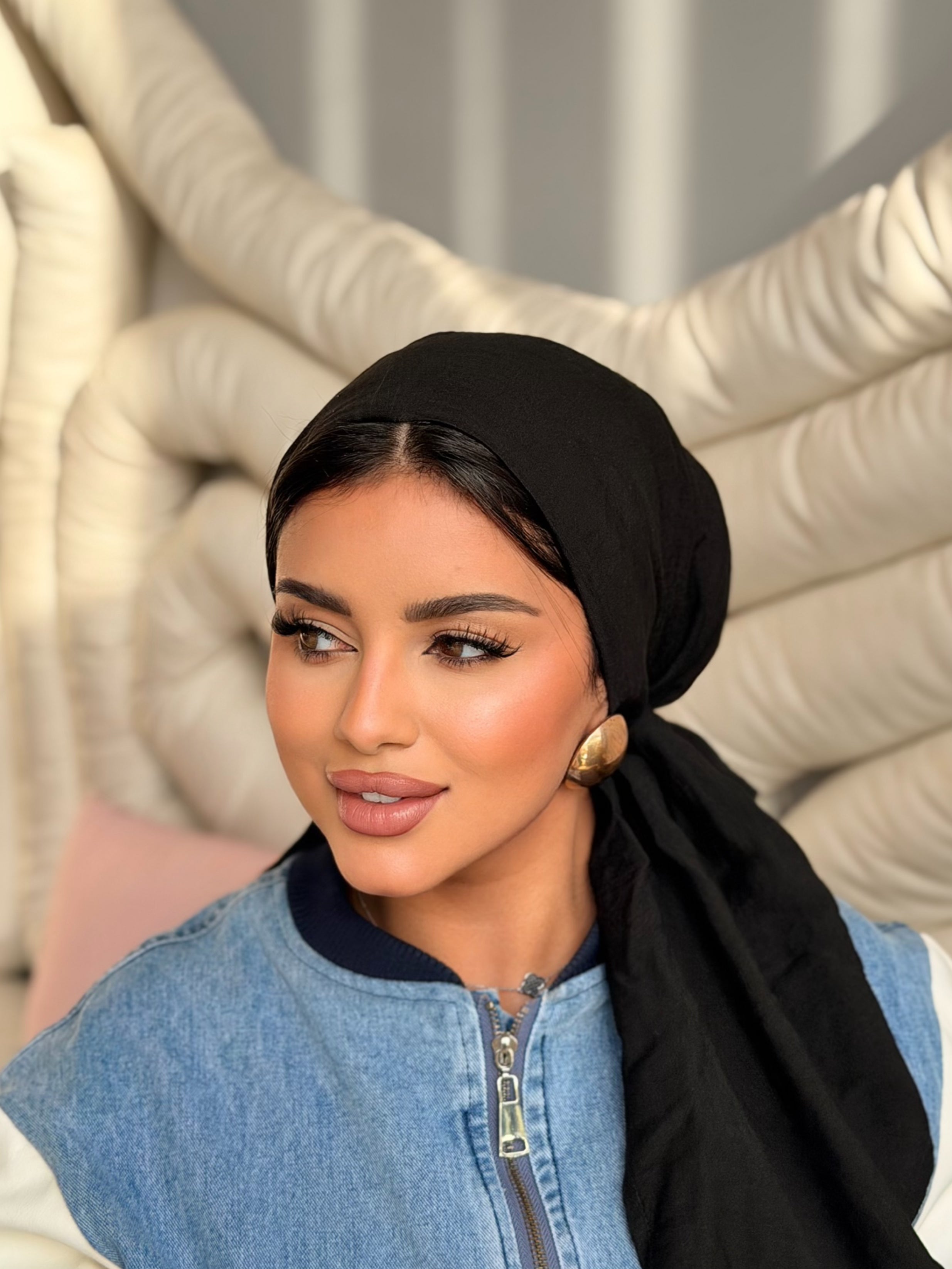 Linen Turban — Black