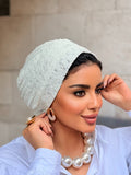 Textured Turban — White