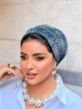 Double Layer Tal Turban — Blue