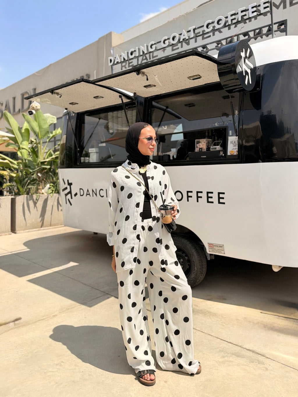 Polka Dot Matching Set – White & Black