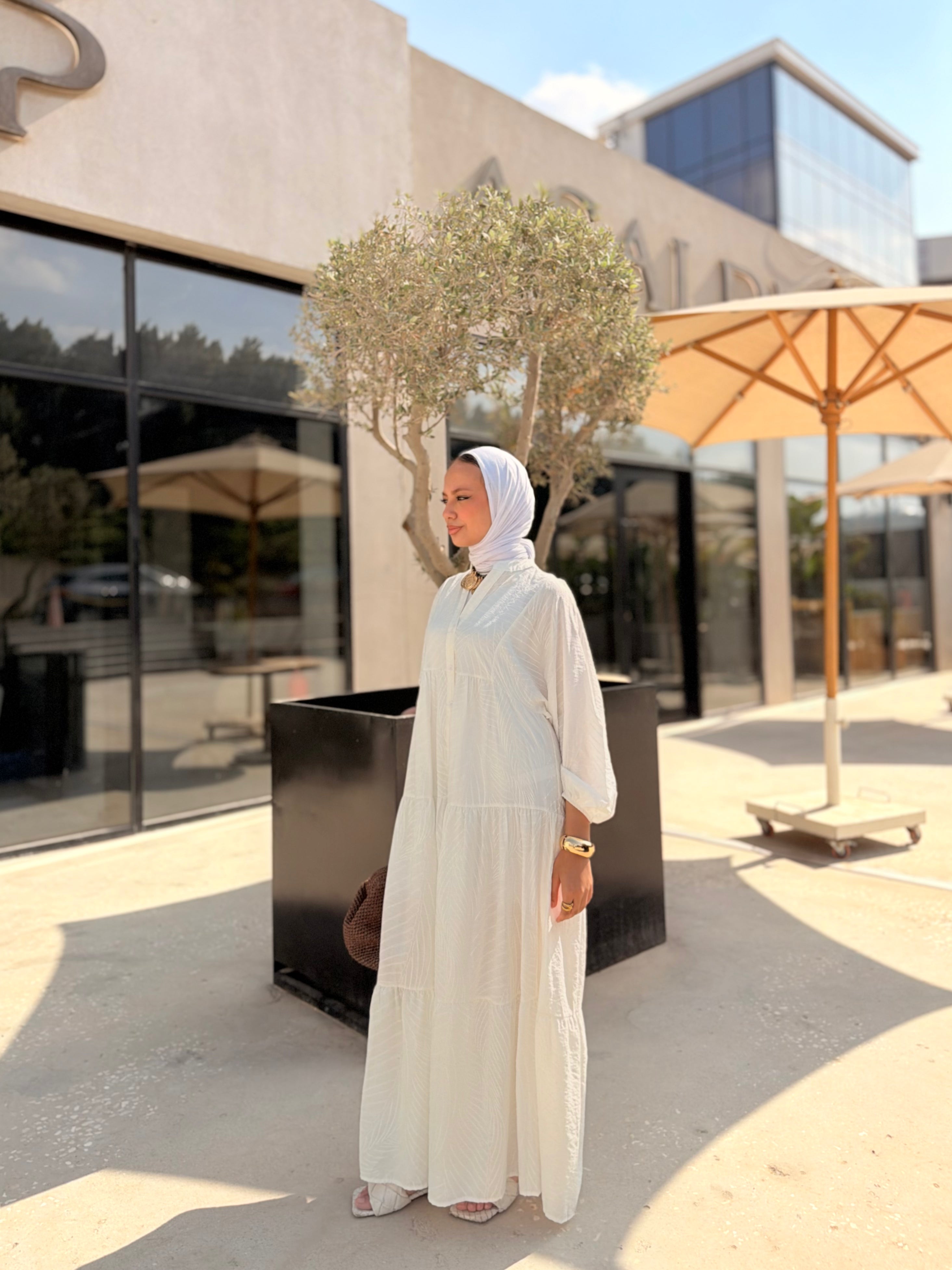 Tiered Maxi Dress – Off White