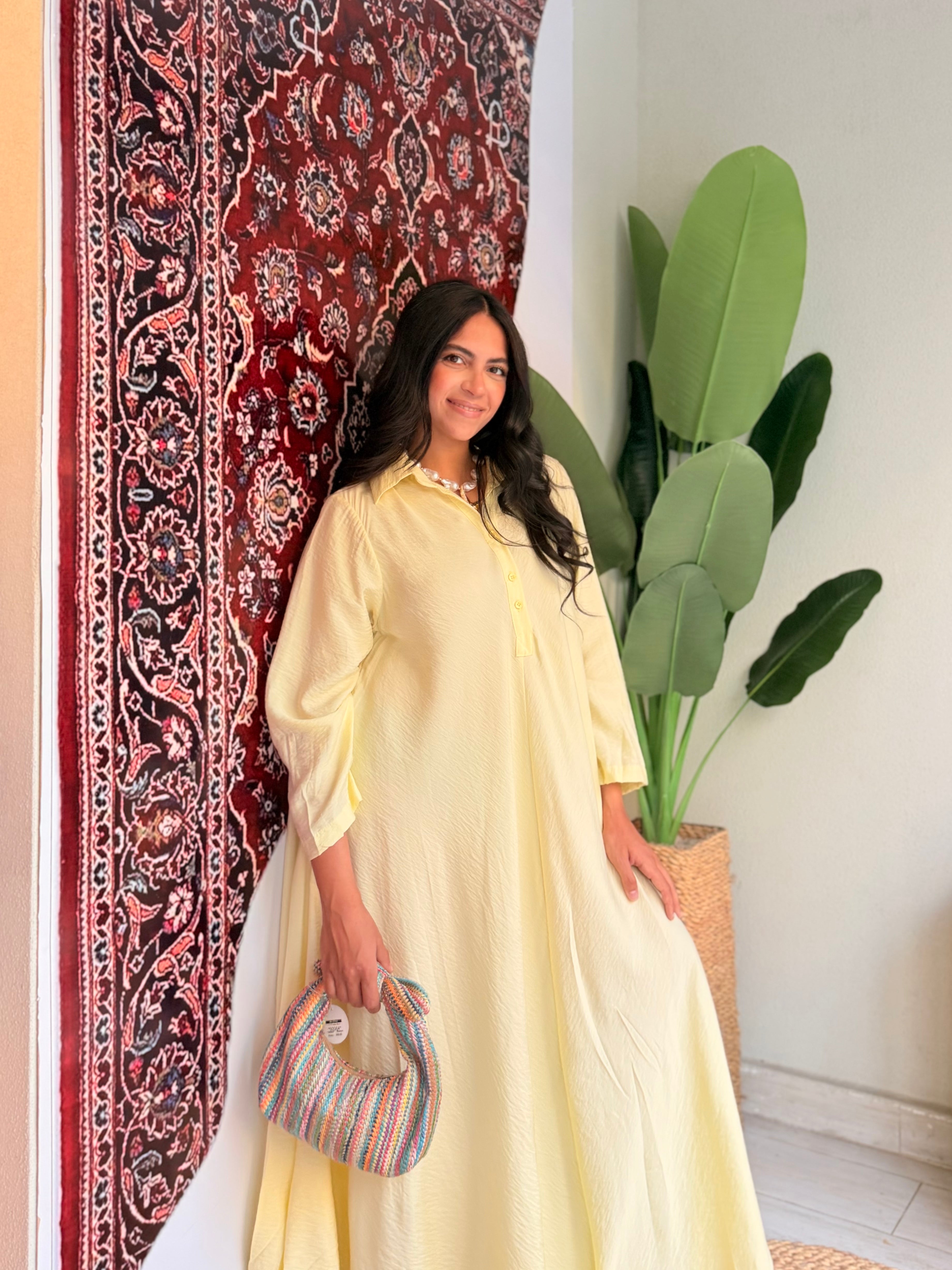 long flowy yellow dress Chiffon Sleeveless V-neck Charming Party Dresses, CP0806 US16 / Custom Color(leaving a note) 60% viscose Flowy Dress Pale Yellow Long