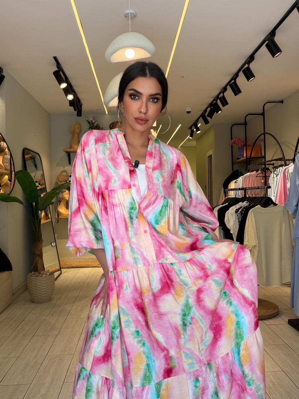 Tiered Maxi Dress – Tie-dye